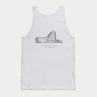 Zaha Hadid Architect Building Black Outline Tank Top